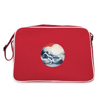 Kiku Peak - Retro Bag - red/white - Back