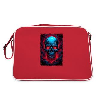 T-shirts squelettes noirs sales squelettes humains - Sac Retro - rouge/blanc - Dos