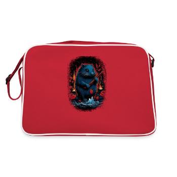 Citation Bien-être animal Fun Beavers Cool Animal - Sac Retro - rouge/blanc - Dos