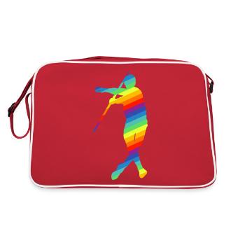 Lancer du javelot Lancer du javelot Athlétisme - Sac Retro - rouge/blanc - Dos
