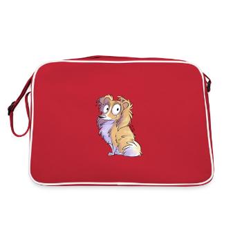 Shetland-Rehkitz - Retro Tasche - Rot/Weiß - Hinten