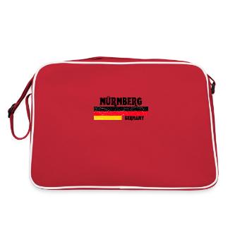 Drapeau allemand de Nuremberg - Sac Retro - rouge/blanc - Dos