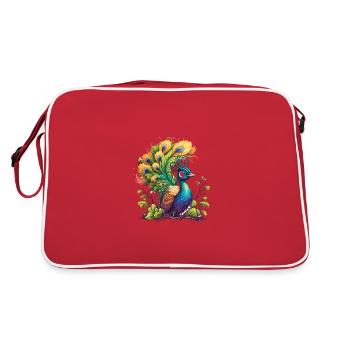 Panache de paons - Sac Retro - rouge/blanc - Dos