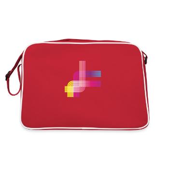 Splashes of Color Blobs splashes of paint Painter Gift - Retro Bag - red/white - Back