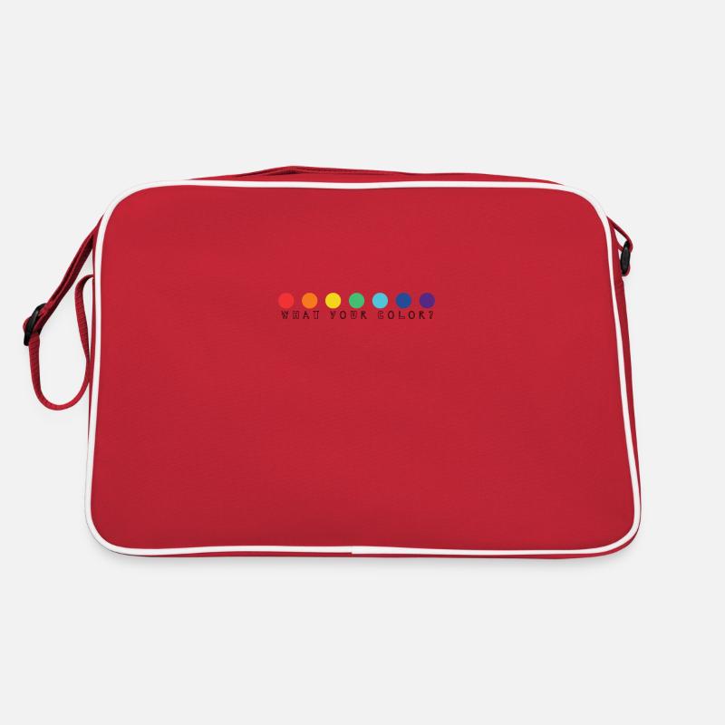 your color - Retro Tasche - Rot/Weiß