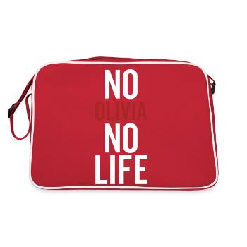 No Olivia No Life - Retro Bag - red/white - Back