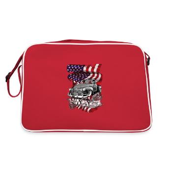 Bas et rapide, V8 Pickup UStates clean - Sac Retro - rouge/blanc - Dos