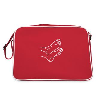 Blanc des pieds - Sac Retro - rouge/blanc - Dos