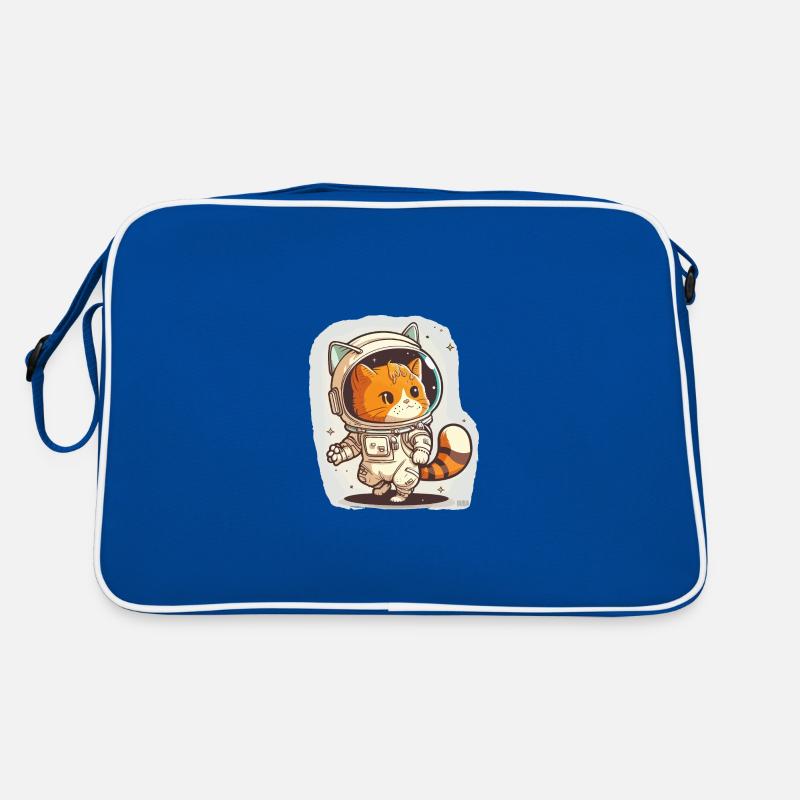 Kosmische Katze Retro Tasche