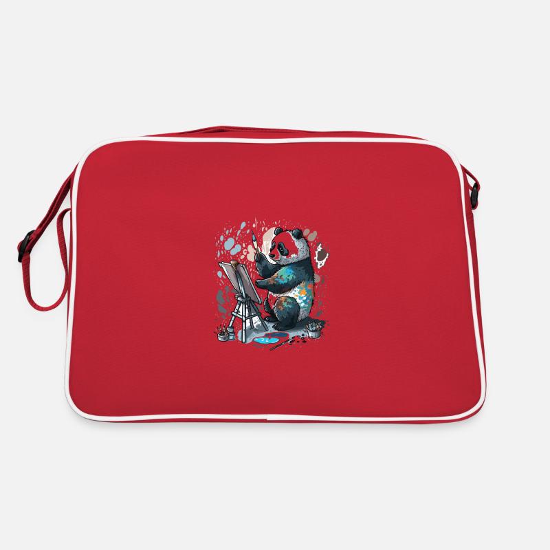 Artistic Panda Retro Bag
