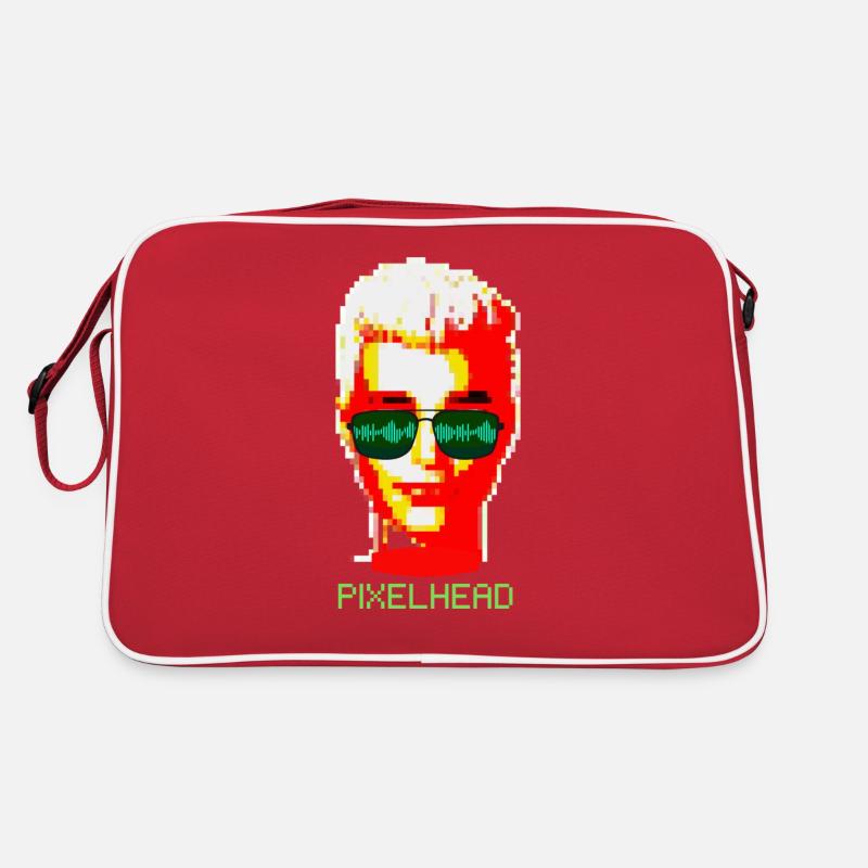 tête de pixel Sac Retro