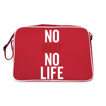 No Mary No Life - Retro Bag - red/white - Back