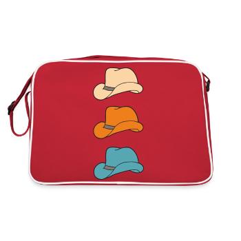 Three hats - Retro Bag - red/white - Back