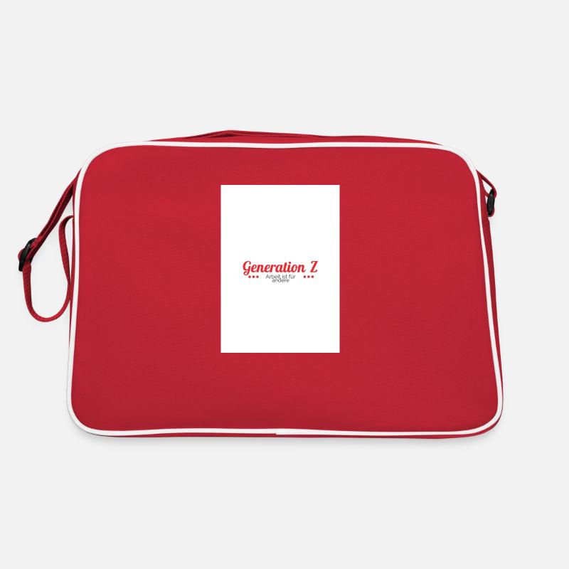 Generation Z - Retro Tasche - Rot/Weiß