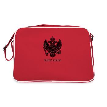 Crna Gora Double Eagle Monténégro Balkans - Sac Retro - rouge/blanc - Dos