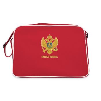 Crna Gora Double Eagle Monténégro Balkans - Sac Retro - rouge/blanc - Dos