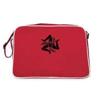 Sicilia Italia Armoiries Drapeau Palerme - Sac Retro - rouge/blanc - Dos