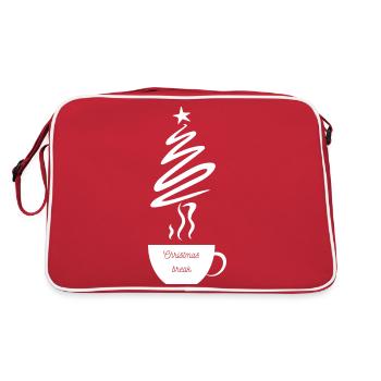 Christmas break - Retro Bag - red/white - Back