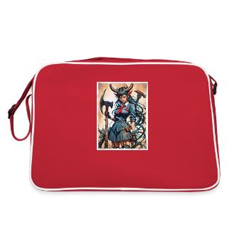 Voici les ennuis - Sac Retro - rouge/blanc - Dos