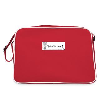 Logo SW - Retro Tasche - Rot/Weiß - Hinten