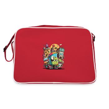 Le connaisseur de Street Art - Sac Retro - rouge/blanc - Dos