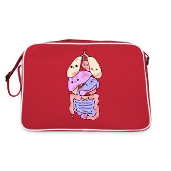 Organes Anatomie biologie - Sac Retro - rouge/blanc - Dos