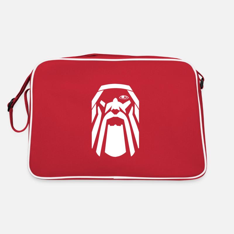 Odin - Retro Tasche - Rot/Weiß