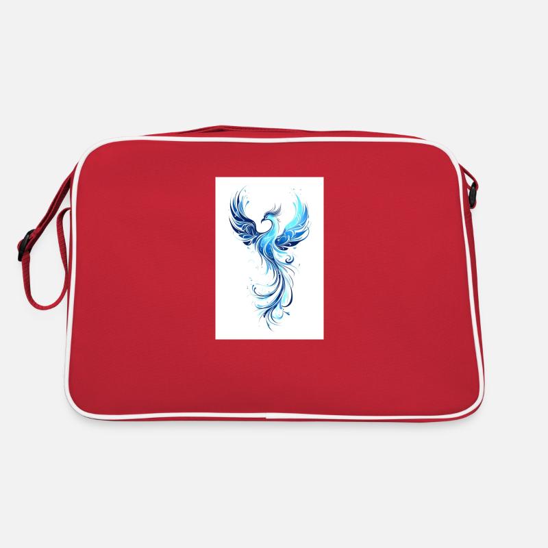 Phönix der Erneuerung - Retro Tasche - Rot/Weiß