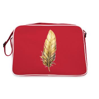 Golden Feathers - Retro Bag - red/white - Back