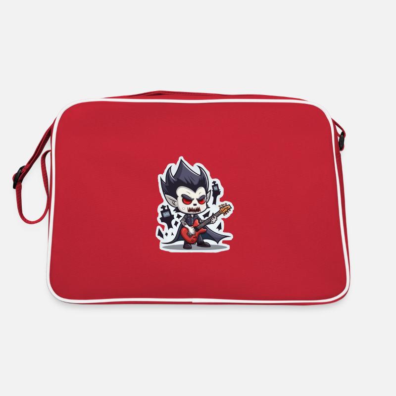 Vampire grattant la guitare Sac Retro
