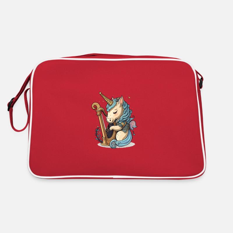 Harmonisches Einhorn Retro Tasche