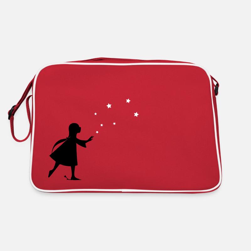 Mädchen und Stars Retro Tasche