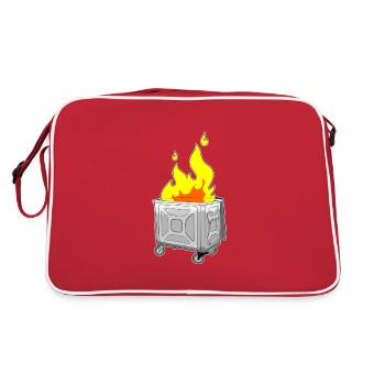 Dumpster Fire - Sac Retro - rouge/blanc - Dos