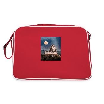 Himeji Castle, Japan - Retro Bag - red/white - Back
