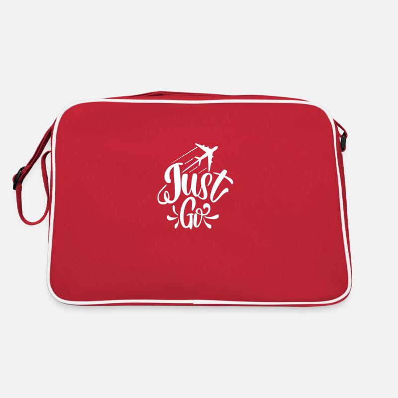 Geh einfach Retro Tasche