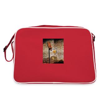 Mondschein-Basketball - Retro Tasche - Rot/Weiß - Hinten