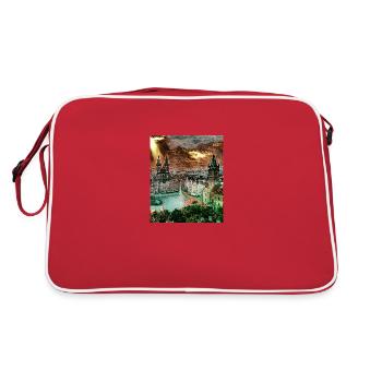 Prague, Czech Republic, Europe - Retro Bag - red/white - Back