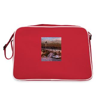 Manhattan Beach, Vereinigte Staaten - Retro Tasche - Rot/Weiß - Hinten