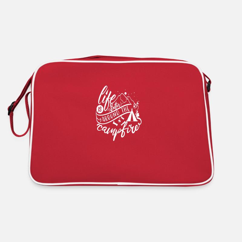 La vie est plus belle autour du feu de camp Sac Retro