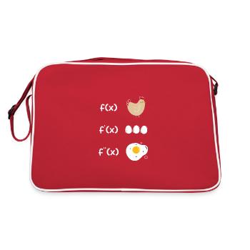 Derivation function chicken math - Retro Bag - red/white - Back