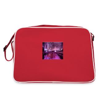 Ville futuriste - Sac Retro - rouge/blanc - Dos