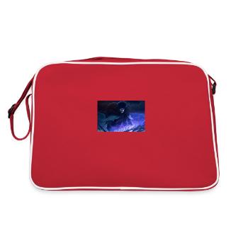 Fierce Warrior in the Dark - Retro Bag - red/white - Back