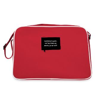 9 - Sac Retro - rouge/blanc - Dos