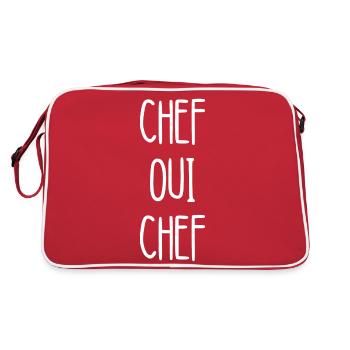 chef oui chef - Sac Retro - rouge/blanc - Dos