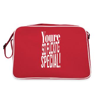 Youre so Special Present White - Retro Bag - red/white - Back