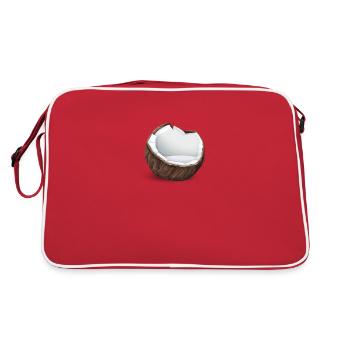 Coconut for you! - Retro Tasche - Rot/Weiß - Hinten