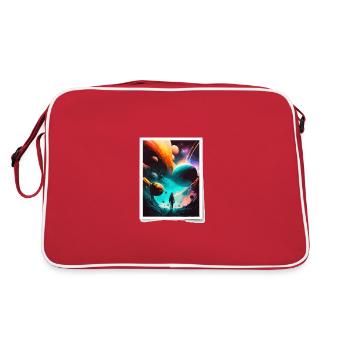 Voyage cosmique - Sac Retro - rouge/blanc - Dos