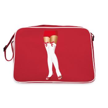 Jambes sexy - Sac Retro - rouge/blanc - Dos