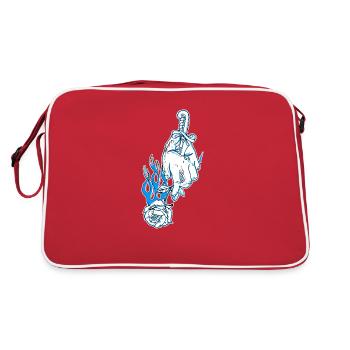 Aidan Rose Design - Sac Retro - rouge/blanc - Dos