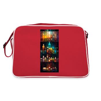 Alchemical potions - Retro Bag - red/white - Back